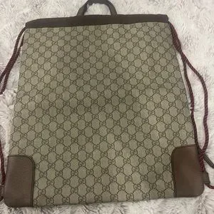 Gucci | Bags | Gucci Ann Griscat Drawstring 2way Backpack Gg  display picture 1